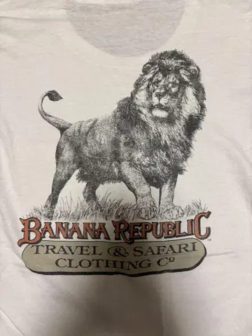 BANANA REPUBLIC 80s90s 라이온 프린트 T셔츠