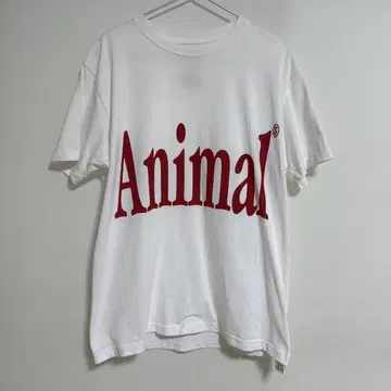 Animal 로고 반팔 T셔츠 화이트