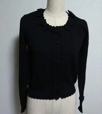 BABY, THE STARS SHINE BRIGHT 리본 가디건 블랙