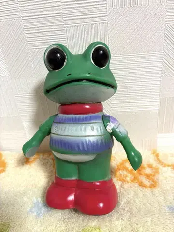 쇼와 레트로 케로용 목마좌 저금통
