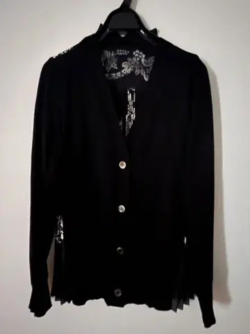 새상품급) sacai 백 플리츠 디자인 가디건 2(M)