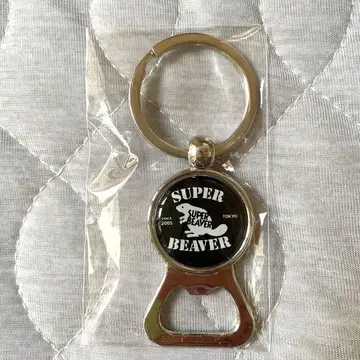 SUPER BEAVER 병따개형 키링 블랙