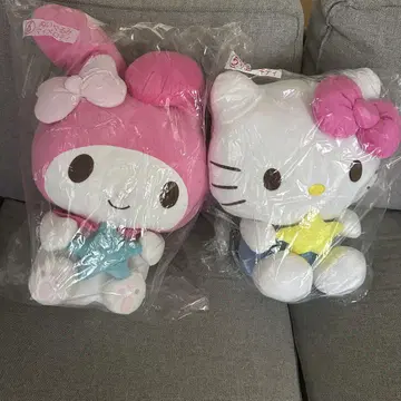 산리오 캐릭터 대상 당첨 복권 헬로키티 마이멜로디 봉제 인형 세트