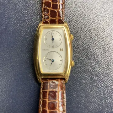SEIKO 세이코 듀얼 타임 노이레 쿼츠 QZ 여성용 손목시계