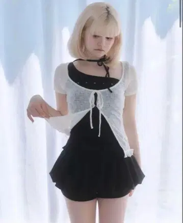 andmary claire 세트 탑 블랙