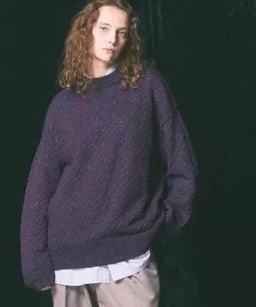 새상품 MAISON SPECIAL Slub Yarn Mixe Knit