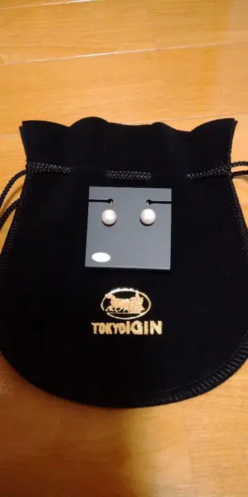 진주 귀걸이 조개 펄 8mm TOKYO IGIN