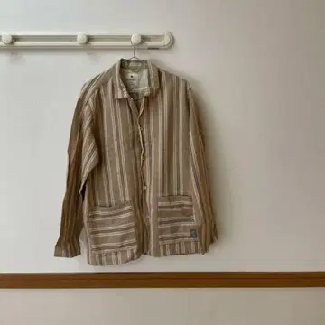 snow peak 스트라이프 긴팔 셔츠 M 사이즈