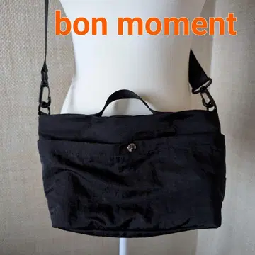 bon moment 본모망 숄더백 경량 블랙