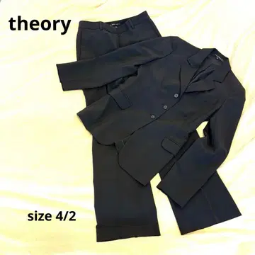띠어리 블랙 팬츠 수트 셋업