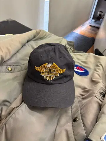 Harley-Davidson 빈티지 와펜 캡 80s