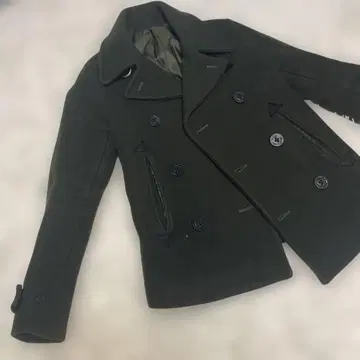 [ 새상품급 ] Lui's 루이스 피코트 숏 기장 카키 S 사이즈
