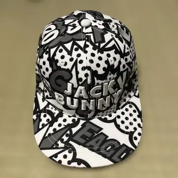 JACK BUNNY 흑백 캡