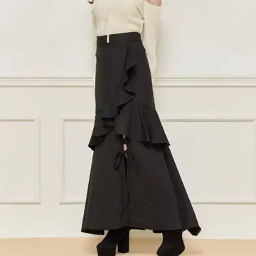 레이스업 리본 스커트 apres jour