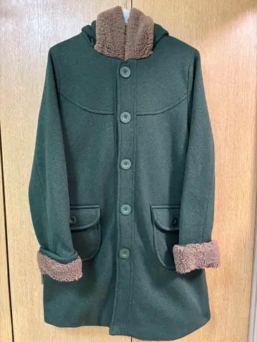 티티카카 F 보아 후드 코트 다크 그린