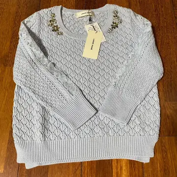 레스 빠세 LAISSE PASSE 니트 파스텔 블루