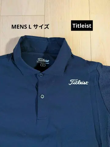 Titleist 남성용 피케 셔츠 L 네이비