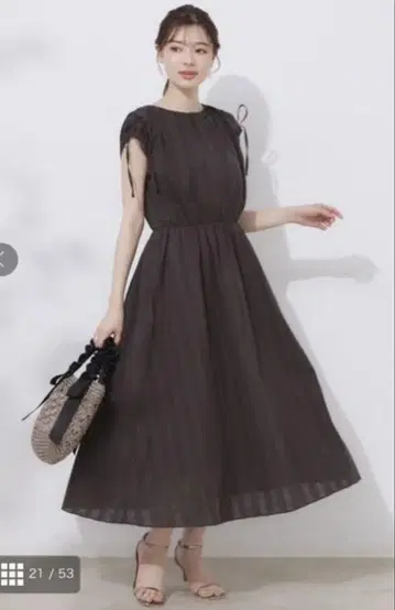 카라미 체크 썸머 드레스