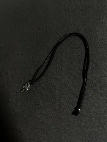 실버 925 대거 목걸이 가죽 목걸이