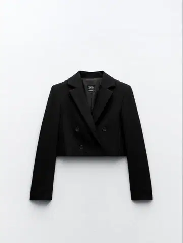 ZARA 더블 브레스트 크롭 블레이저 XS