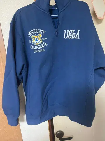 속기모 하프 지퍼 트레이닝복 UCLA