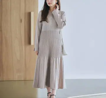 스키퍼 칼라 니트 원피스 COHINA