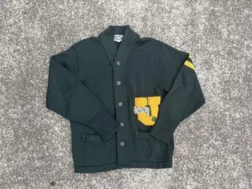 90s USAC 다크 그린 가디건