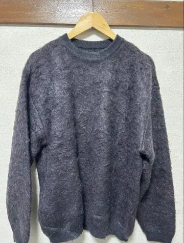 YOKE 4COLOR MIX JACQUARD MOHIAR CREWNECK