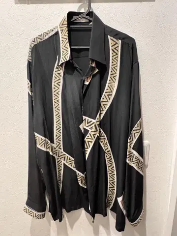ZIZI DESIGN 실크 100% 셔츠 긴팔 L 사이즈