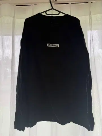 AVIREX 블랙 롱 슬리브 XL
