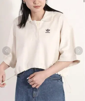 Adidas originals/피케 셔츠/아이보리/S 사이즈