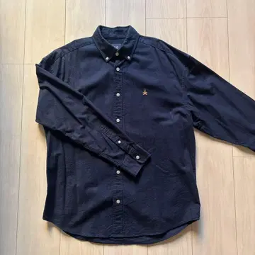 GAP 버튼 다운 긴팔 셔츠 XS 다크 블루