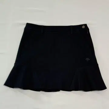 데상트 네이비 기모 스트레치 스커트 여성용 골프웨어