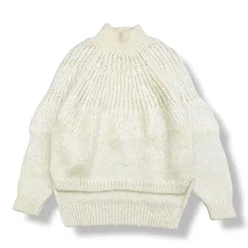 near.nippon 모헤어 혼방 핸드 니트풍 풀오버 아이보리 일본제