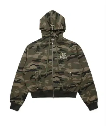 BADBLOOD 크롭 지퍼 후드티