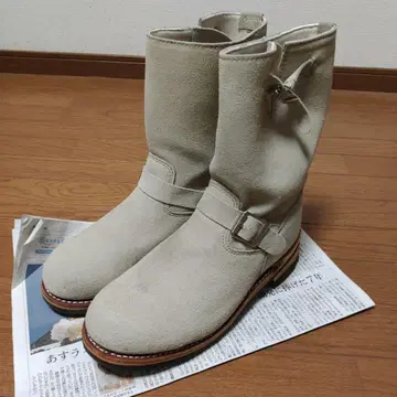 엔지니어 부츠 스웨이드 베이지