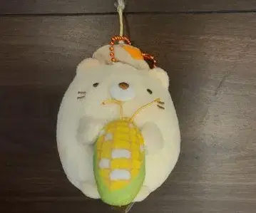 화이트 곰 봉제 인형 옥수수 포함