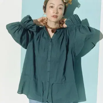 코튼 보일 자수 블라우스 타카야마 이쿠 스튜디오 클립