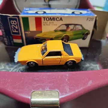 파란 상자 토미카 FIAT X/9 오렌지 No.1