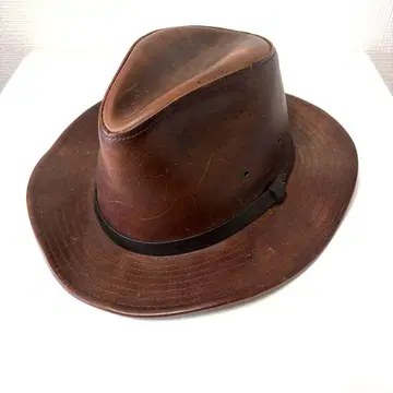 레어 빈티지 HENSCHEL USA제 가죽 카우보이 햇 사이즈 L