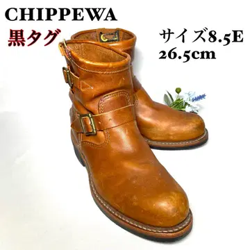 [레어] CHIPPEWA 치페와 엔지니어 부츠 숏부츠 브라운 블랙 택