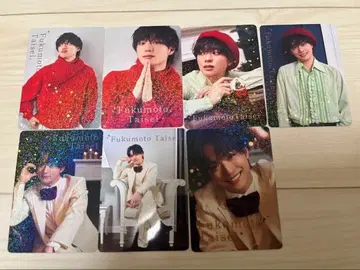 후쿠모토 타이세이 크리스마스 트레이딩 카드 7종 컴프 세트