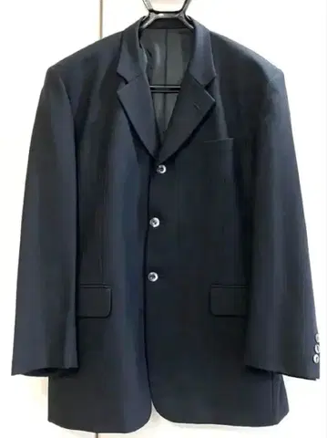 새상품급 비즈니스 남성용 L 사이즈 오더 수트 네이비 스트라이프