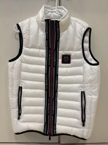 새상품급 MARK&LONA 화이트 베스트 사이즈 46