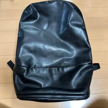 블랙 백팩 합성 피혁