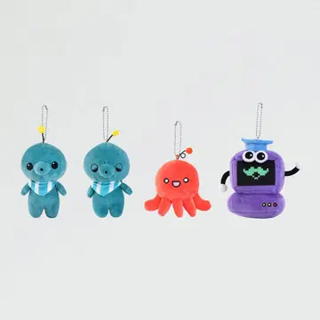 교육 방송 미니 봉제 인형 키링 타마 노멀 시무룩 파울 박사