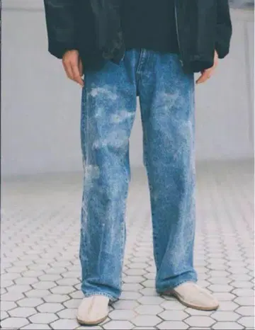 [ LIDNM ] SUNBURN FADED DENIM