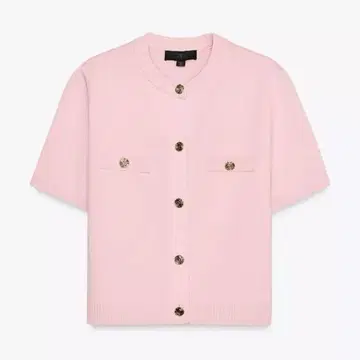 ZARA 숏슬리브 니트 가디건 핑크