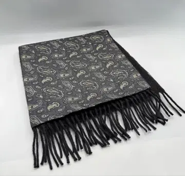 ETRO 페이즐리 무늬 머플러 그레이