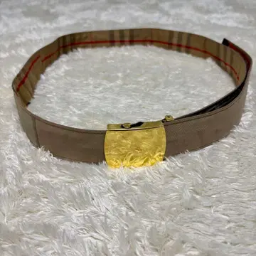 WACCOWACCO / 리버서블 패치워크 벨트 골드 버클